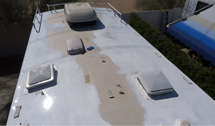 RV roof solar real estate