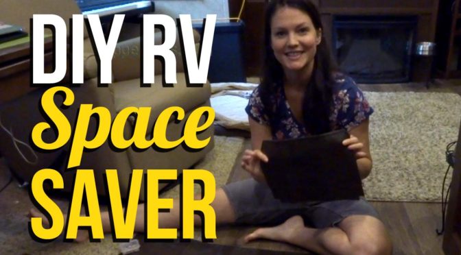 DIY RV Space Saving Cubby